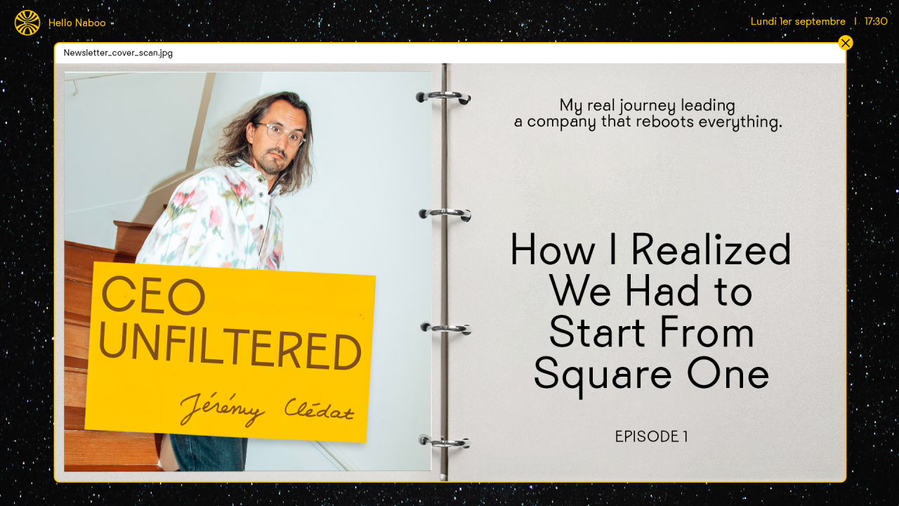 #1 How I realized we had to start from square one