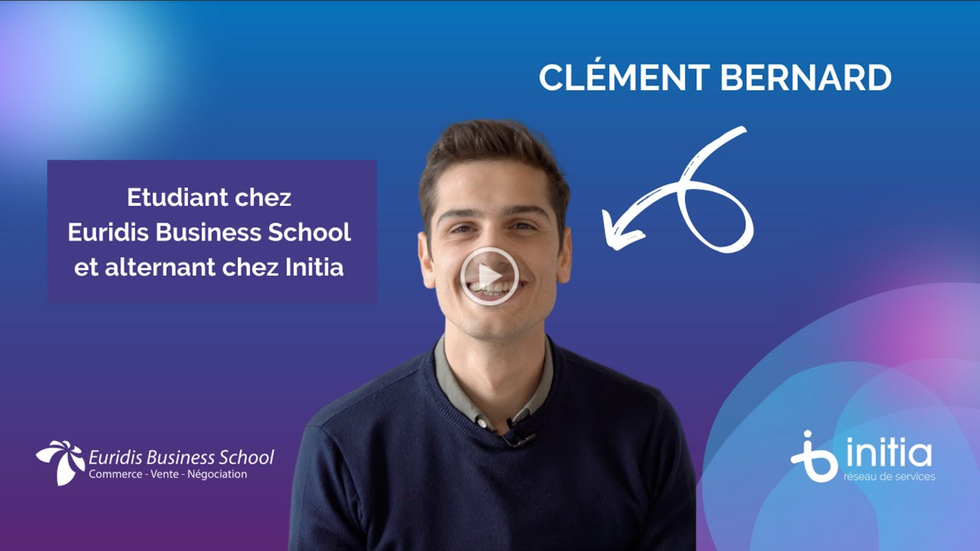 Clément, alternant Initia et étudiant Euridis - Réseau Initia