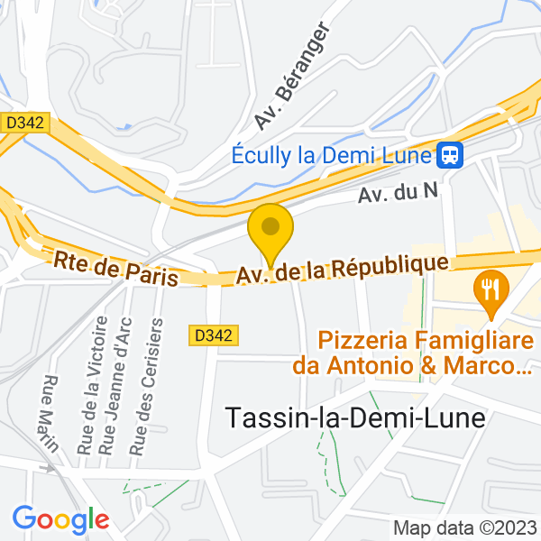 100, Avenue de la République, Tassin-la-Demi-Lune, 69160, Tassin-La-Demi-Lune