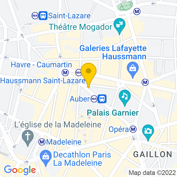 12, Rue Auber, Paris, 75009, Paris