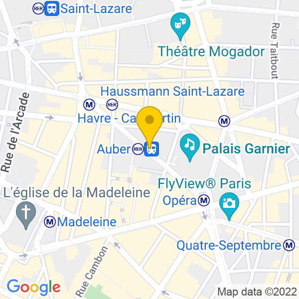 6, Rue Auber, Paris, 75009, Paris