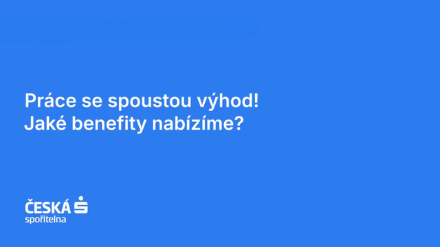 Česká spořitelna - benefity - Česká spořitelna