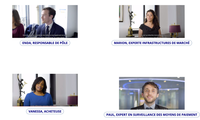 vidéos métiers  - Banque de France