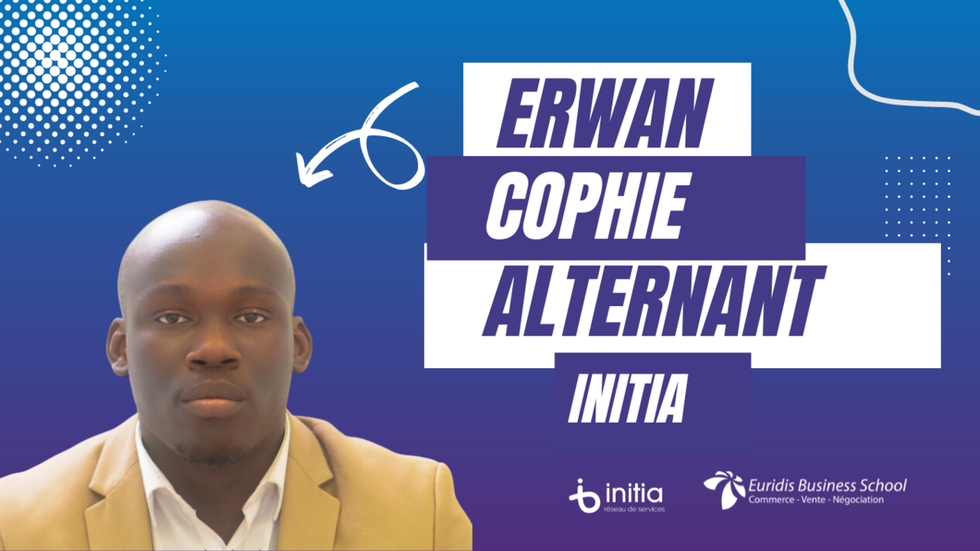 Rencontrez Erwan, Alternant Initia - Réseau Initia