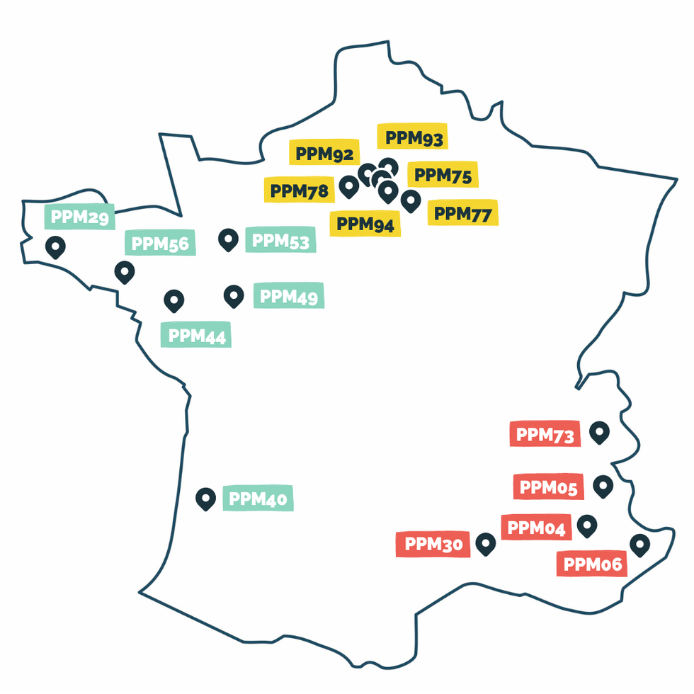 Découvrez-les en cliquant sur la carte - Parrains Par Mille