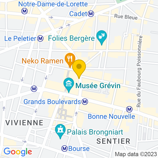 15, Rue du Faubourg Montmartre, Paris, 75009, Paris