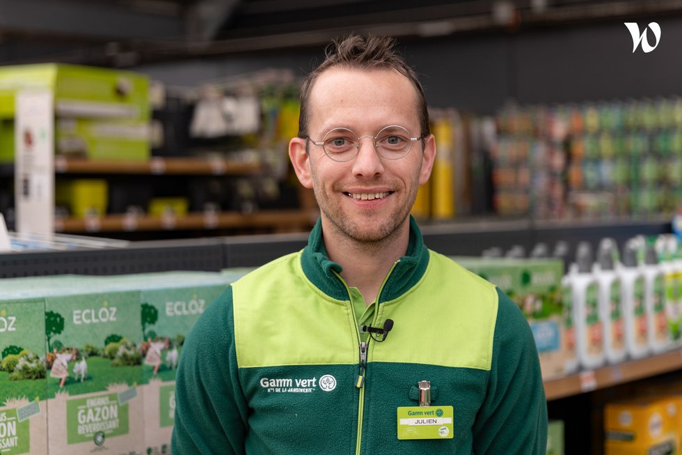 Rencontrez Julien, Vendeur en jardinerie GAMM VERT - TERACT