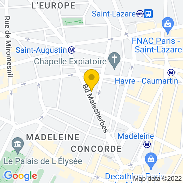 22, Boulevard Malesherbes, Paris, 75008, Paris