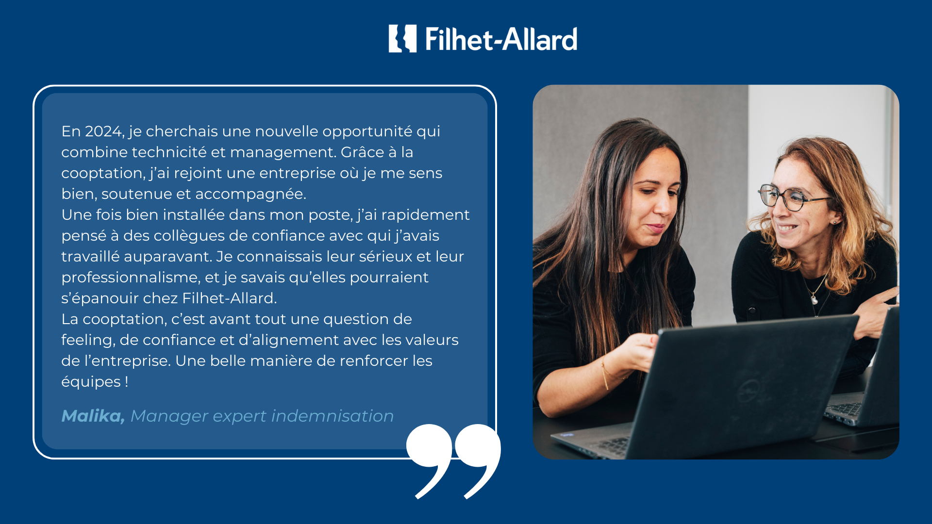 Rejoindre Filhet-Allard, c’est vivre une expérience que l’on recommande