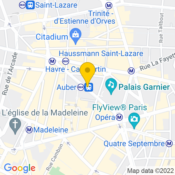 6, Rue Auber, Paris, 75009, Paris