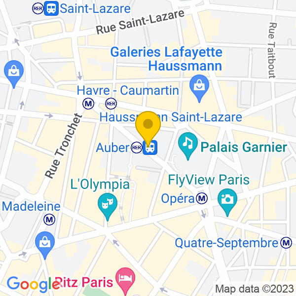 6, Rue Auber, Paris, 75009, Paris