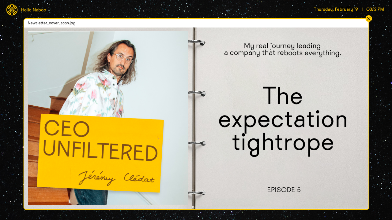 #5 The expectation tightrope
