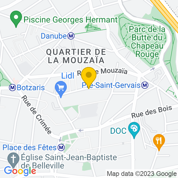 20, Rue de Bellevue, Paris, 75019, Paris