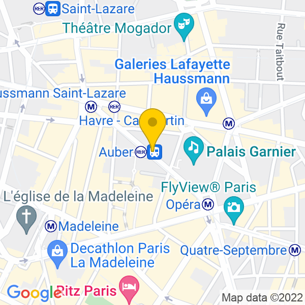 6, Rue Auber, Paris, 75009, Paris