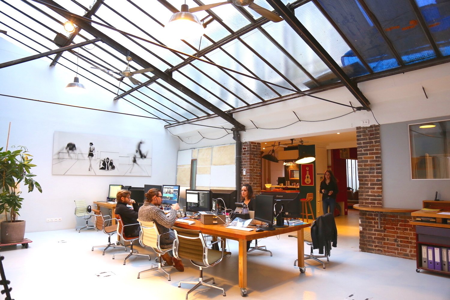 Les bureaux de Lumini, le studio de production ultra créatif