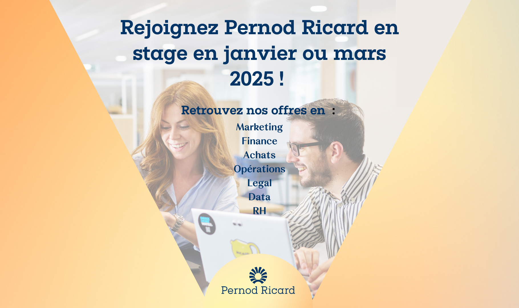 Rejoignez Pernod Ricard en stage en janvier ou mars 2025 ! 