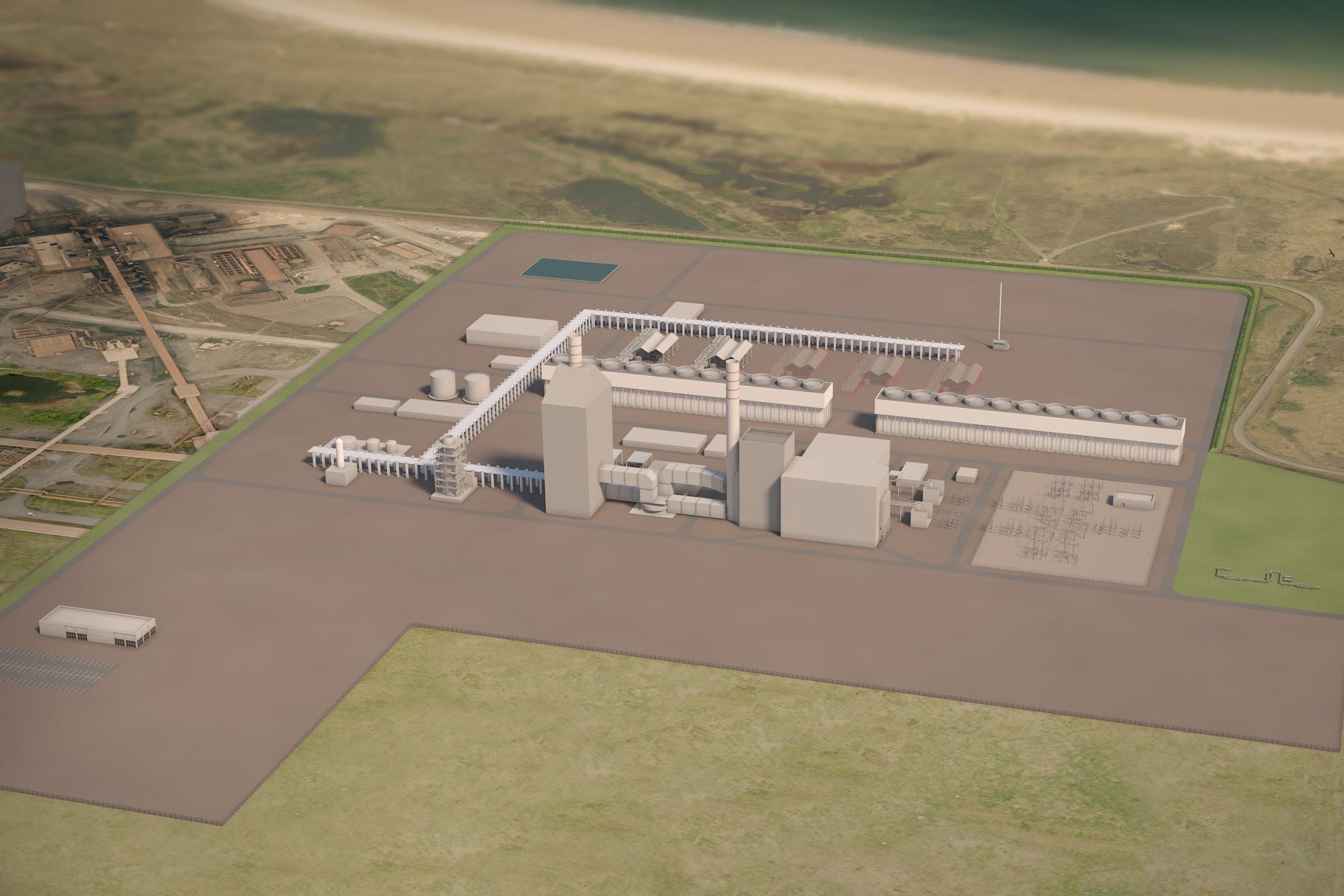 Projet Net Zéro Teesside Power au Royaume-Uni 