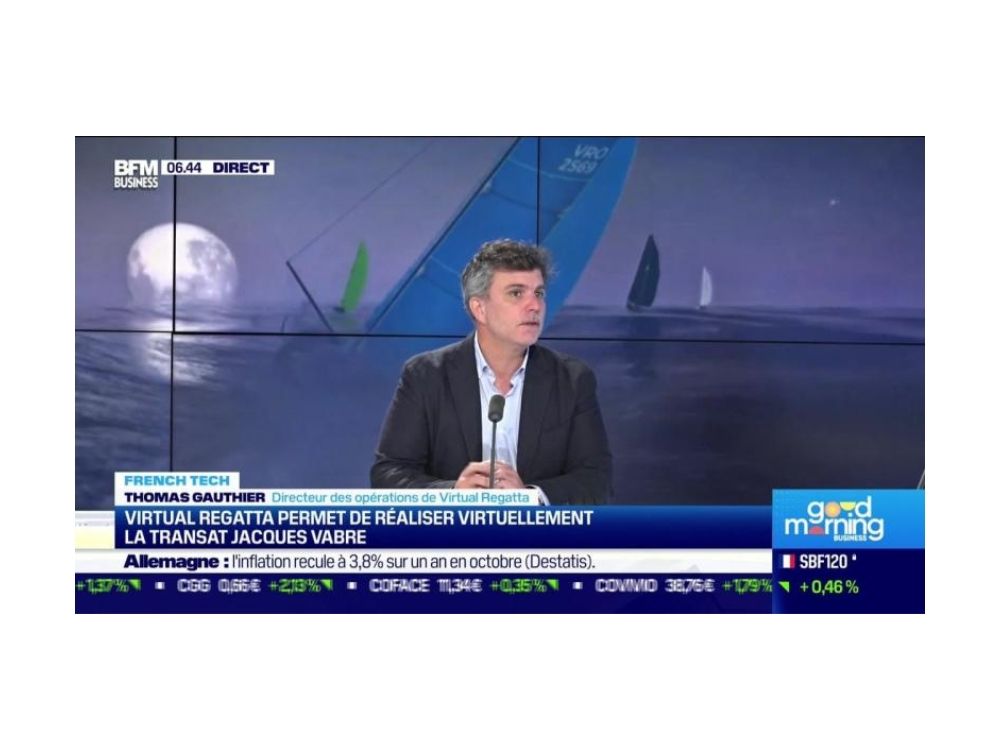 Our dear Tom Gauthier Chief Operating Officer of Virtual Regatta was the guest this morning on BFM Business.