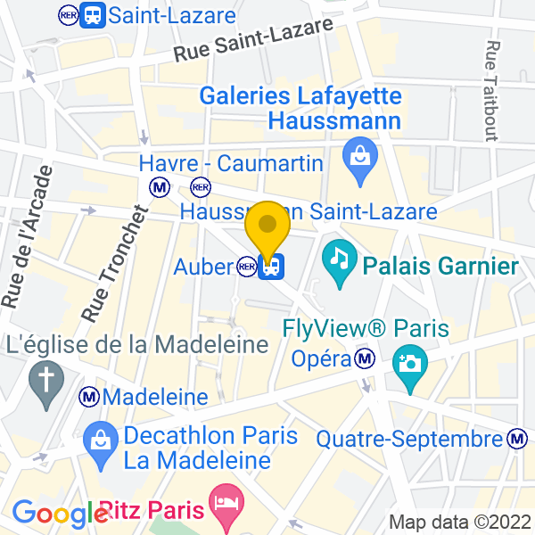 6, Rue Auber, Paris, 75009, Paris