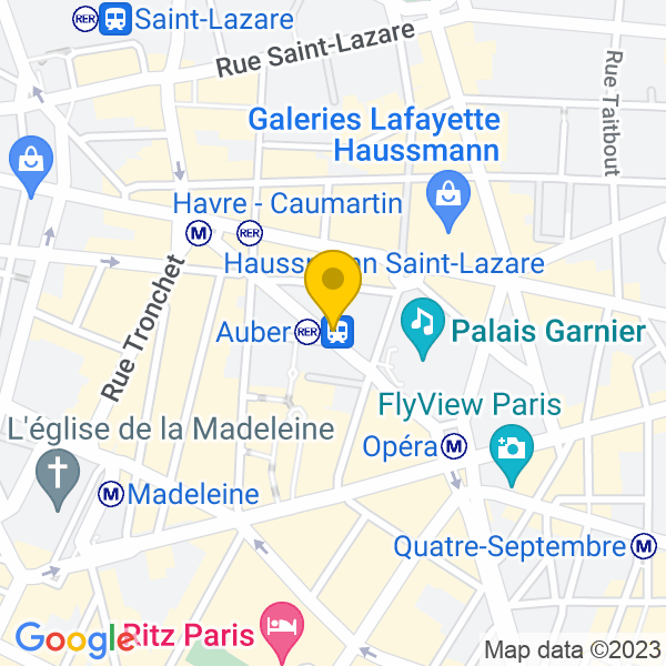 6, Rue Auber, Paris, 75009, Paris