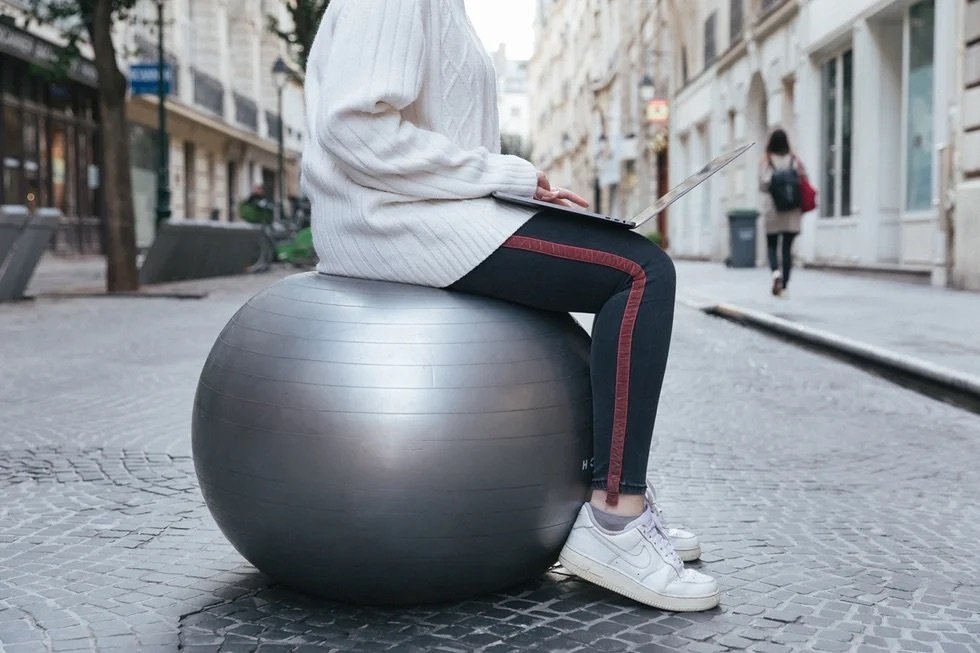 Exercise equipment for sitting at online desk