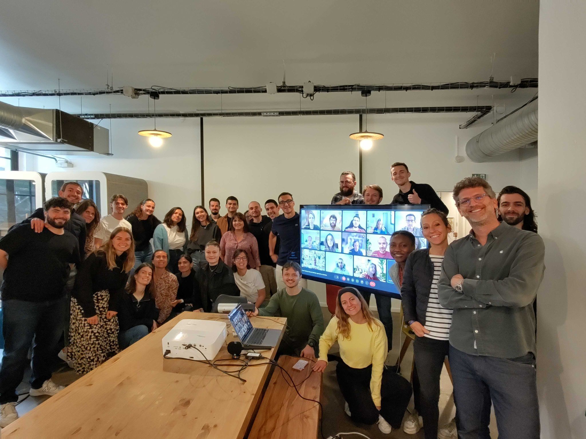 Encore une visite d'athlète au bureau 🤩