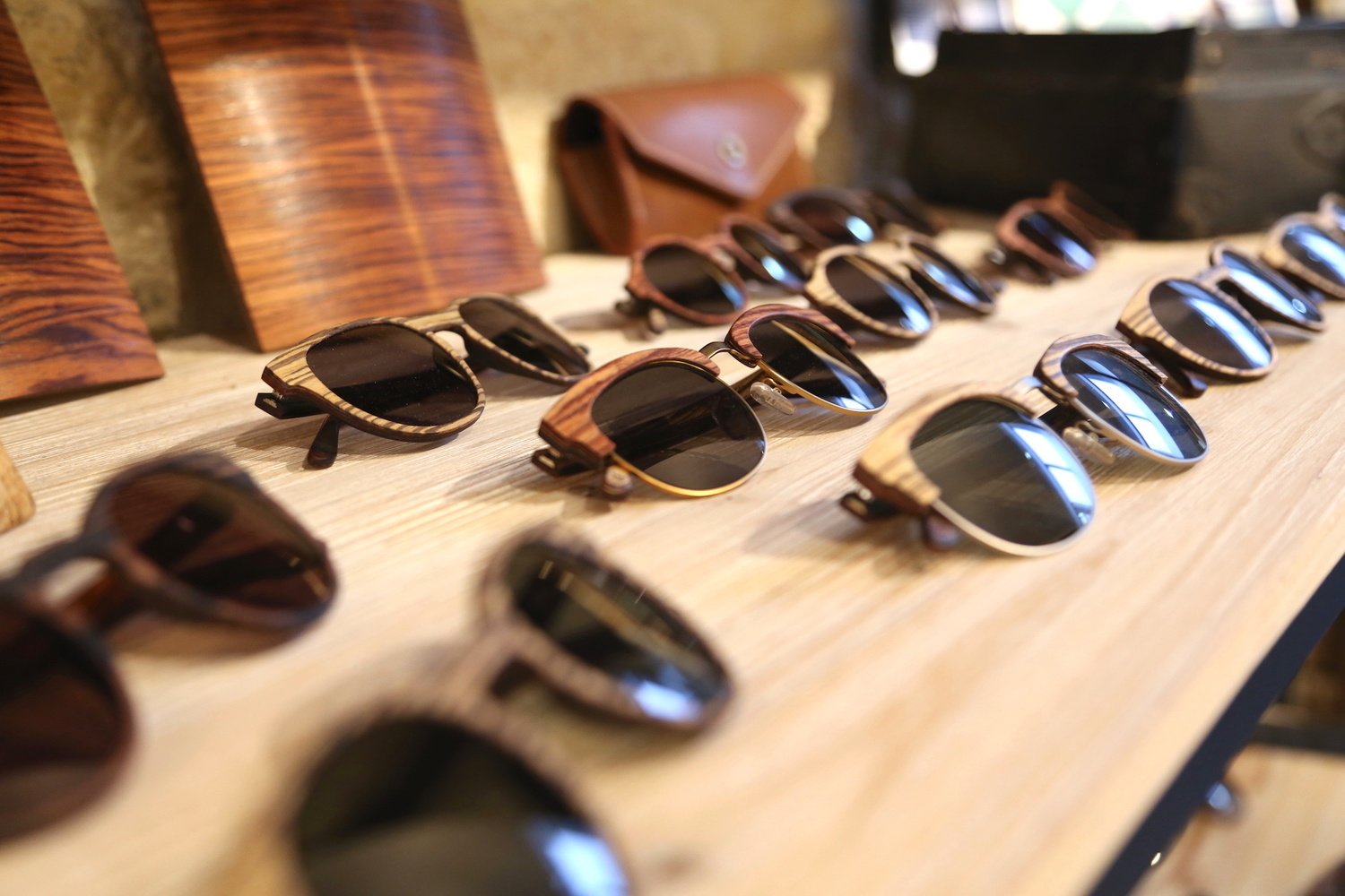 Porte-lunettes pour 8 paires de lunettes, porte-lunettes de soleil en bois  créatif, lunettes