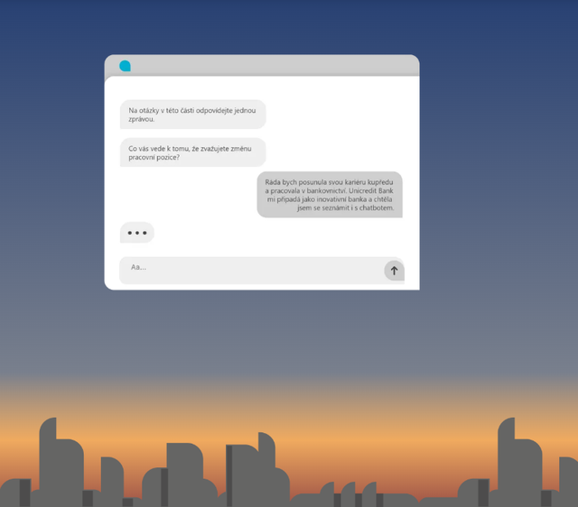 Náborový Chatbot - UniCredit Bank Czech Republic and Slovakia