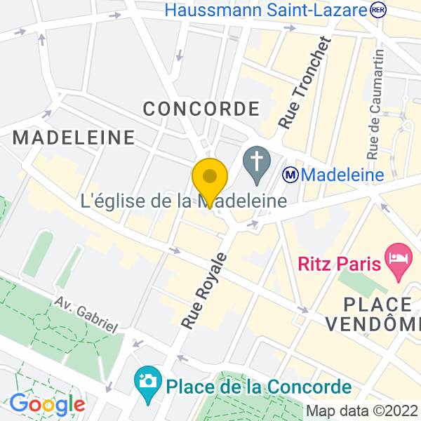 9, Place de la Madeleine, Paris, 75008, Paris