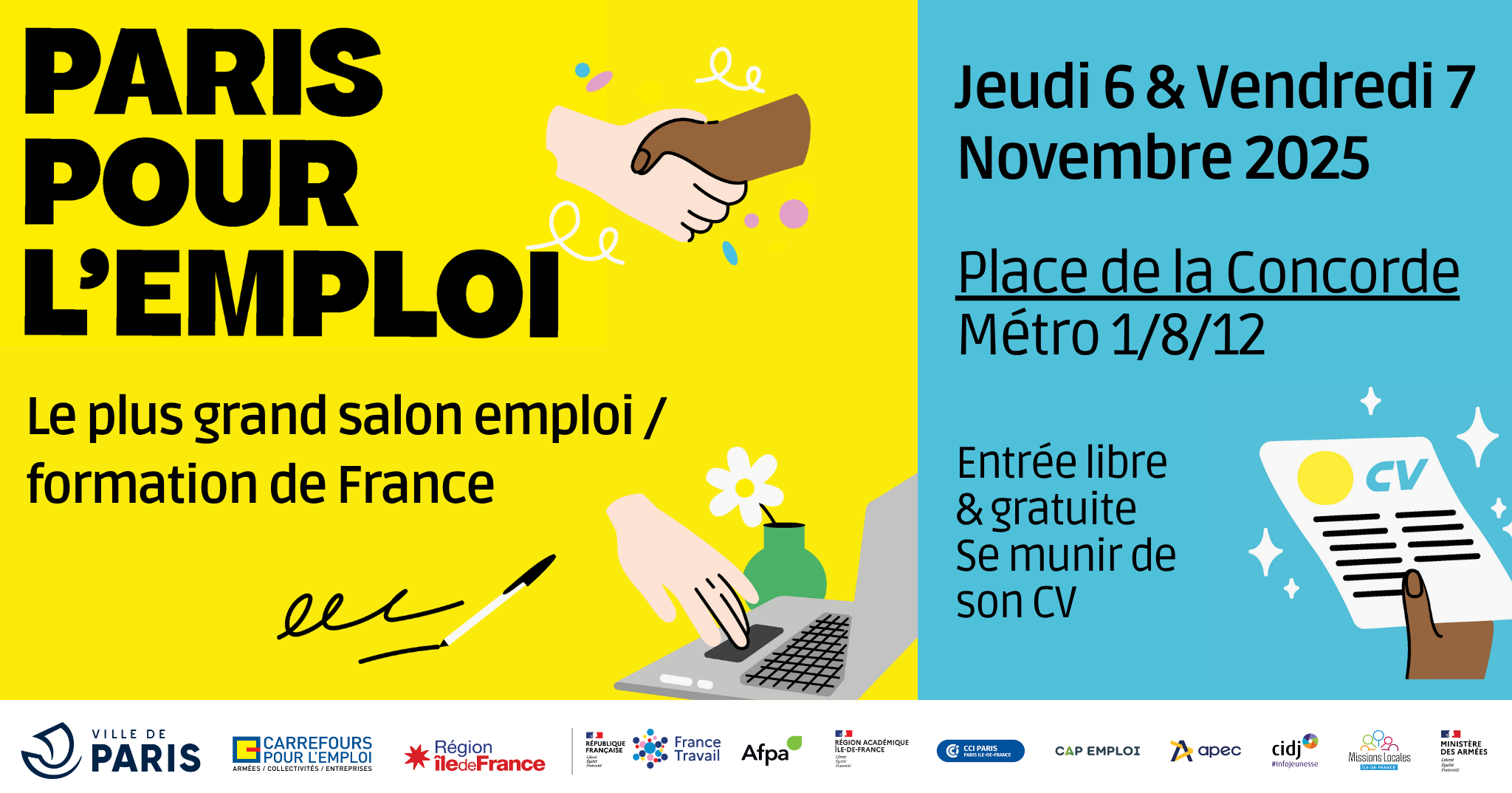 BNP Paribas sera présent au salon Paris pour l’emploi 2025 ! 