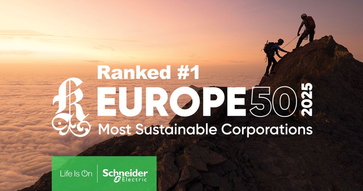 Schneider Electric désignée entreprise la plus durable d'Europe ! 🌍💚 