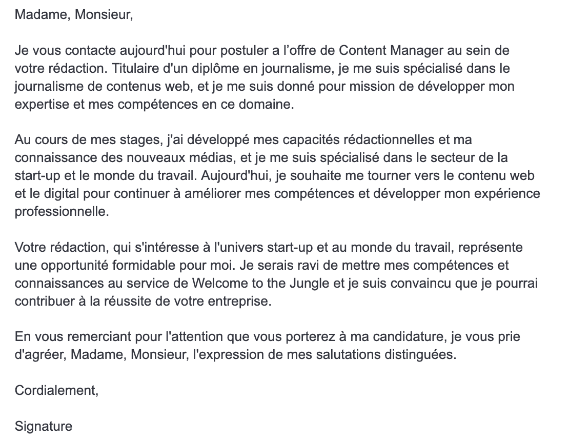 Lettre de motivation avec ChatGPT (IA)  les recruteurs jugent