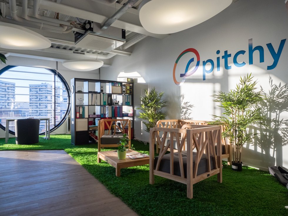 Les bureaux de la start-up Pitchy