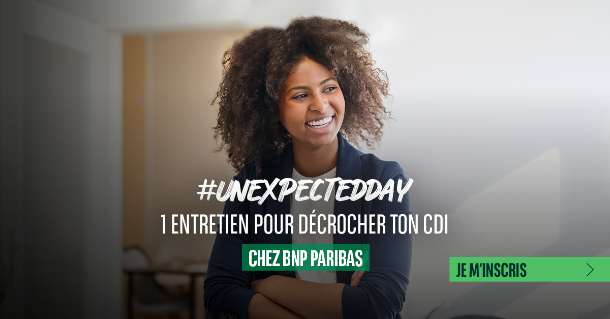 Envie de vivre une expérience #UnexpectedDay chez BNP Paribas? Rdv les 19 et 26 mai 2025