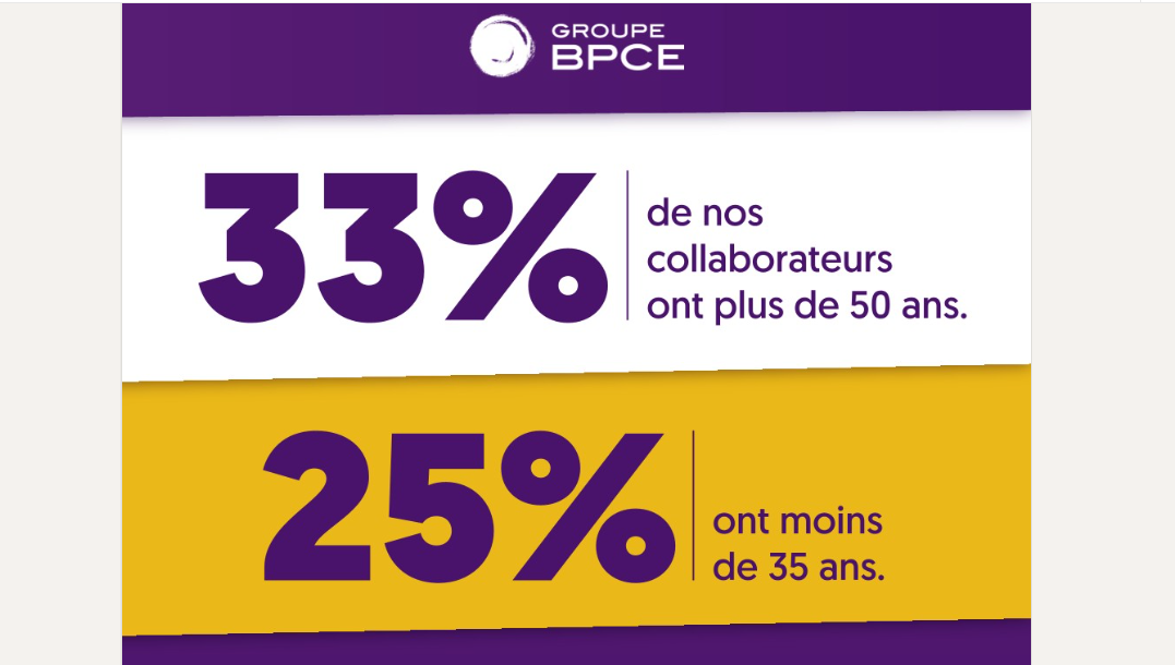 💜 33 % de nos collaborateurs ont plus de 50 ans ... et 25 % moins de 35 ans.