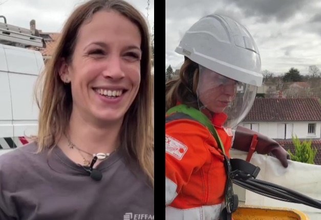 Découvrez le métier et le parcours de Marylou, monteuse réseau électrique à Canéjan, près de Bordeaux