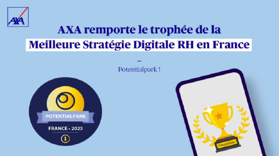 AXA remporte le trophée de la Meilleure Stratégie Digitale RH en France - Potentialpark