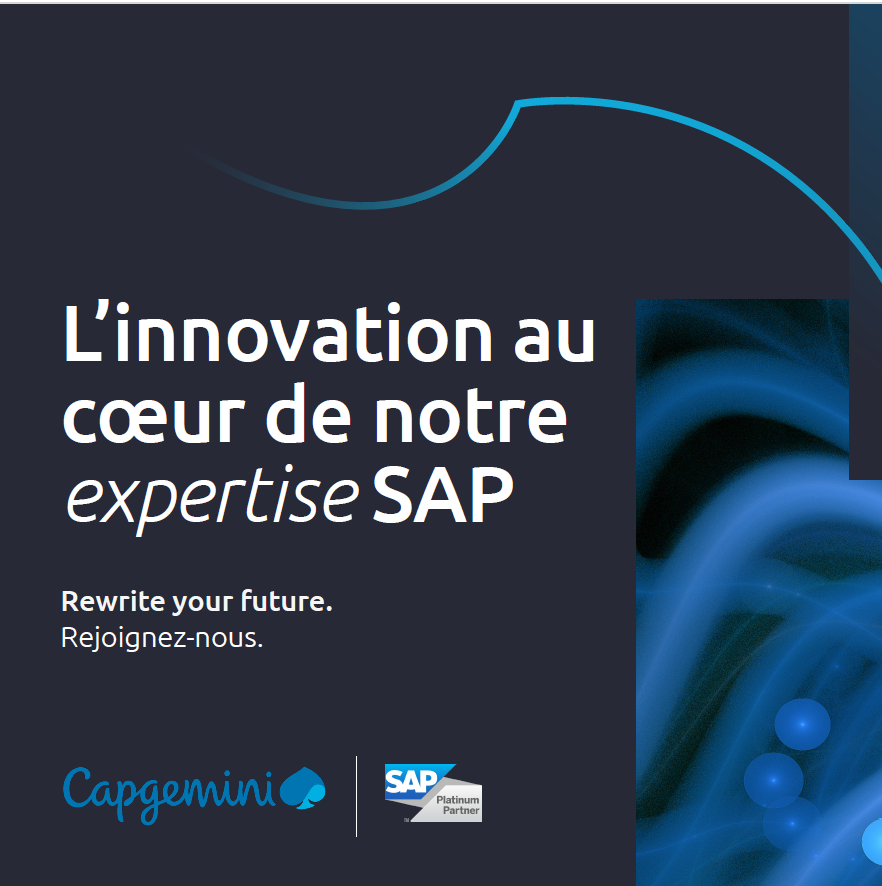 🔎 Chez Capgemini, nous plaçons l’innovation au cœur de notre expertise SAP.