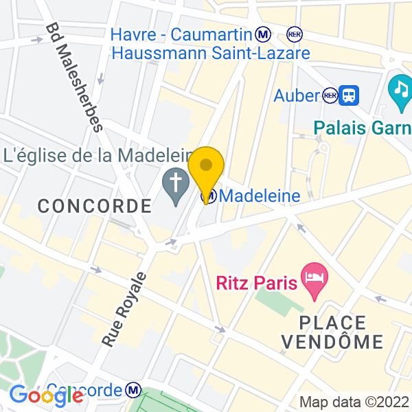 18, Place de la Madeleine, Paris, 75008, Paris