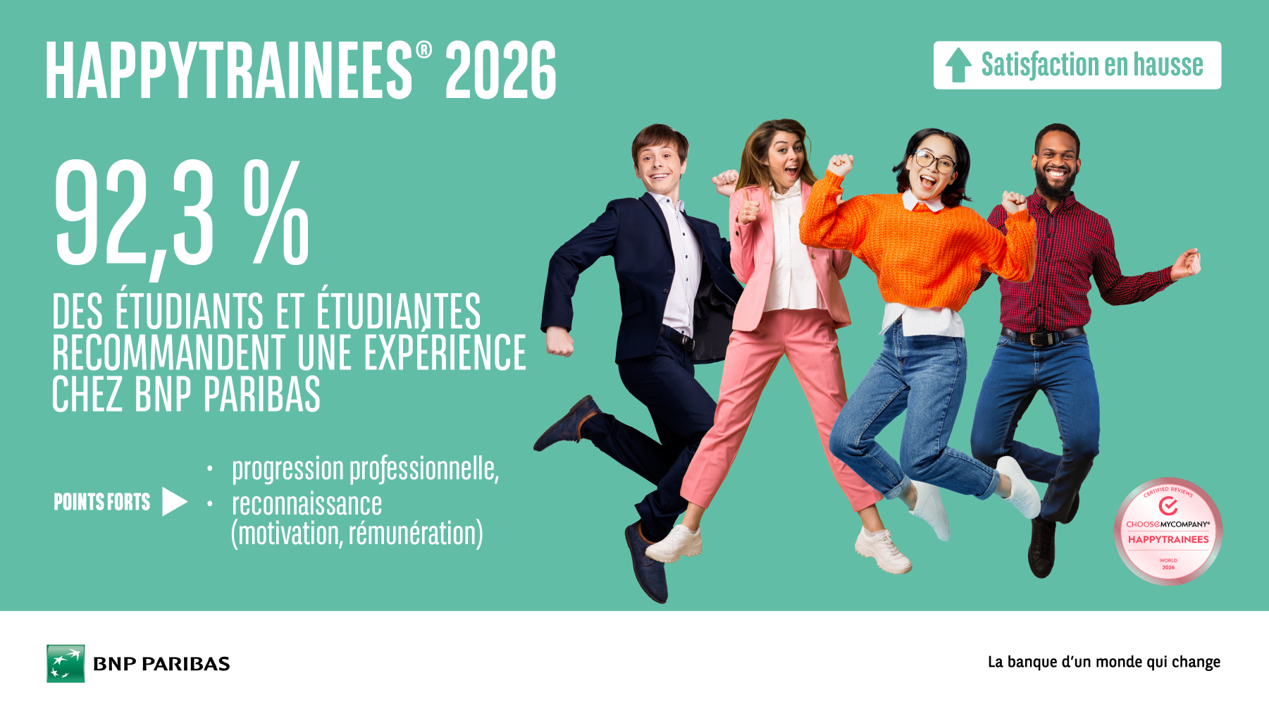 BNP Paribas, la banque qui attire les meilleurs talents !