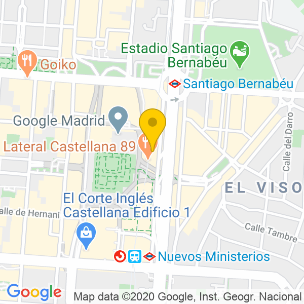 Paseo de la Castellana  89, 28046, Madrid